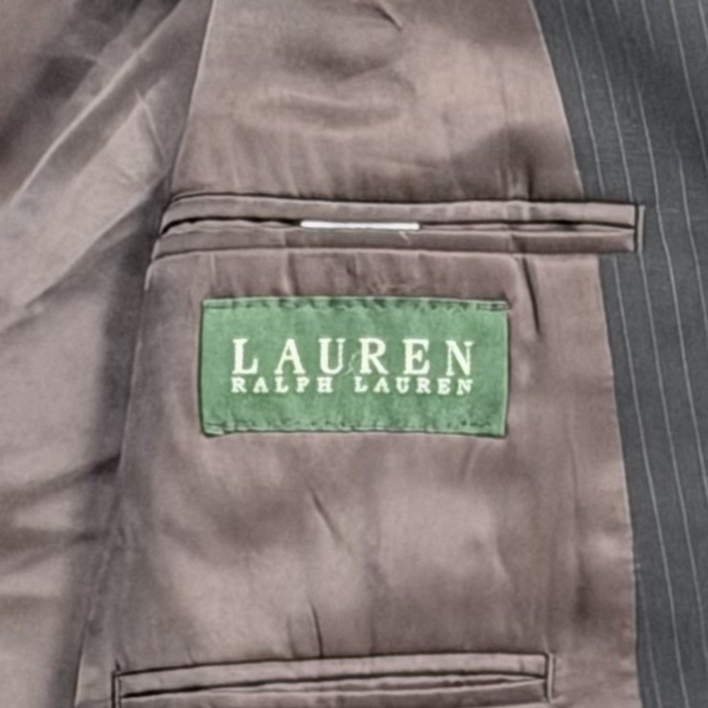 Lauren Ralph Lauren Pinstripe Blazer 52R Business Professor - Picture 3 of 11
